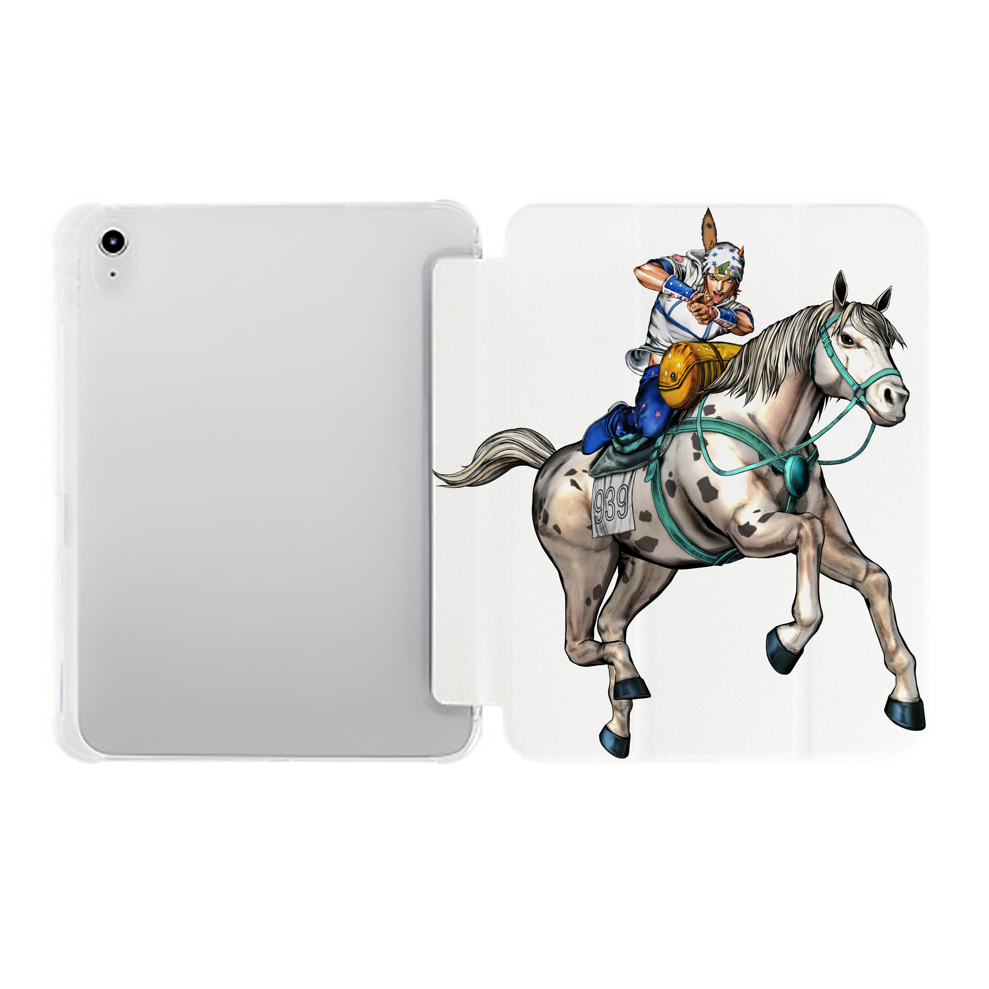（画像用） ジョジョの奇妙な冒険 ジョナサン?ジョースター JoJo's Bizarre Adventure Jonathan Joestar IPad ケース ペン収納付き 三つ折りスタンド PUレザー×シリコン 対応機種9.5/10.5/10.9インチ